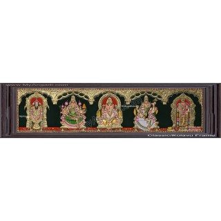 5 Panel  Tanjore Painting