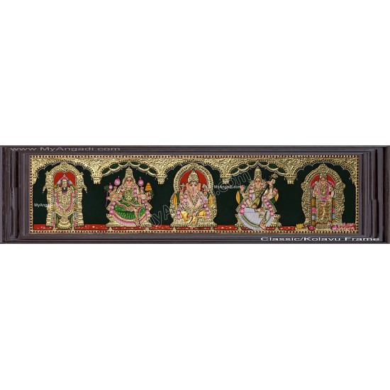 5 Panel  Tanjore Painting