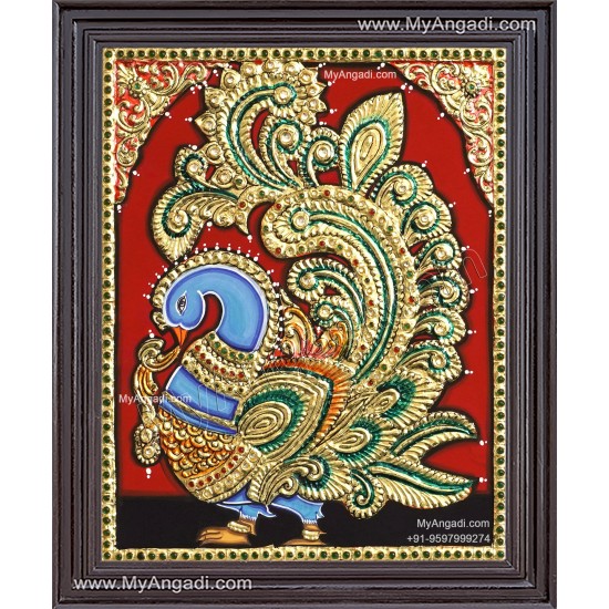 Peacock Tanjore Painting