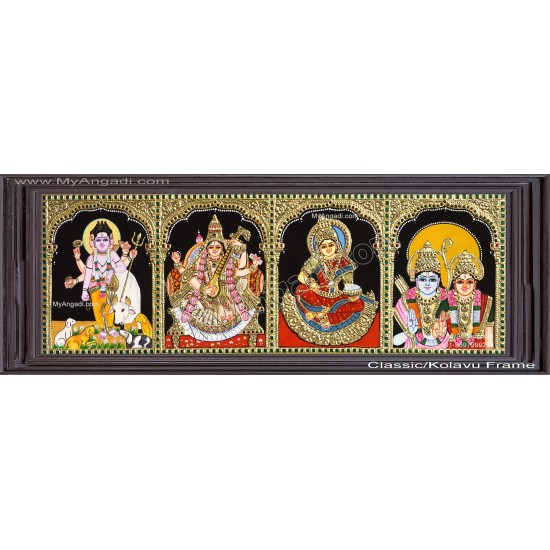 4 Panel  Tanjore Painting