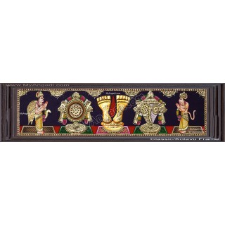 Sangu Chakram Namam Tanjore Painting
