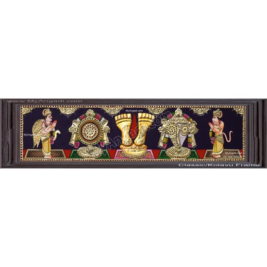 Sangu Chakram Namam Tanjore Painting