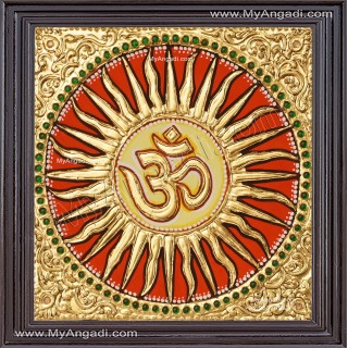 Om - Sun Tanjore Paintings