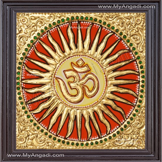Om - Sun Tanjore Paintings