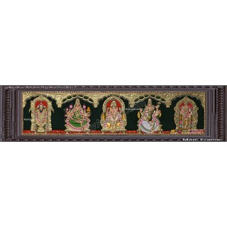 5 Panel  Tanjore Painting