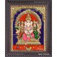 Ganesha Siddhi Buddhi Tanjore Painting