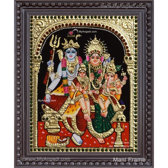 Shiv Parivar Tanjore Painting