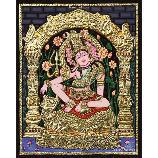 Indonesian Shivan Tanjore Painting