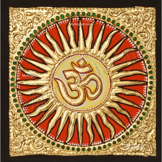 Om - Sun Tanjore Paintings