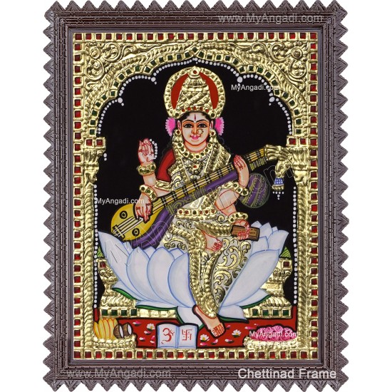 Saraswathi Tanjore Painting