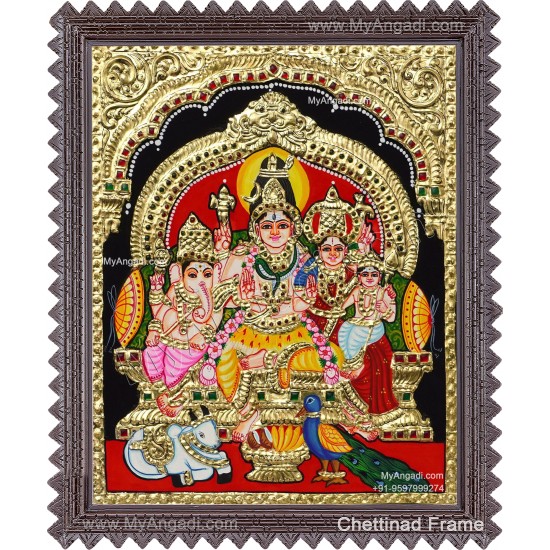 Shiva Family Tanjore Paintings