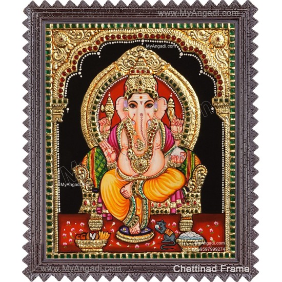 Ganapathy Tanjore Painting 