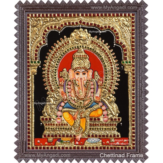 Ganesha Tanjore Painting