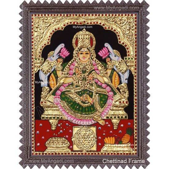 Gaja Lakshmi Tanjore Paintings