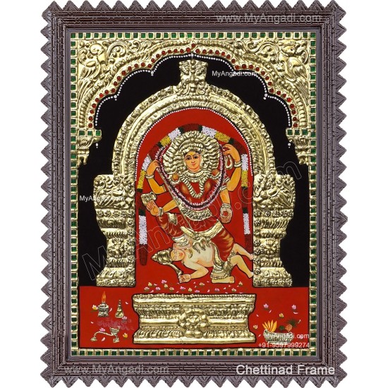 Kulavilakku Amman Tanjore Painting