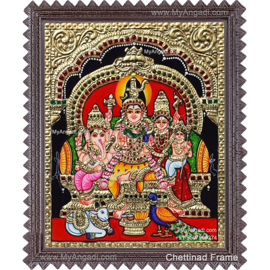 Shiva Family Tanjore Paintings