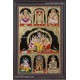 Multi God Panel Tanjore Painting