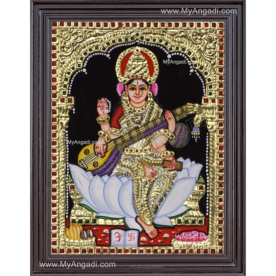 Saraswathi Tanjore Painting Saraswathi Tanjore Painting