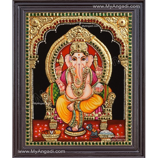 Ganapathy Tanjore Painting Ganapathy Tanjore Painting