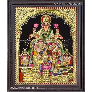 Kubera Lakshmi Tanjore Painting