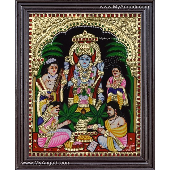 Sathyanarayana Tanjore Painting