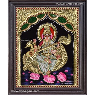 Saraswathi Tanjore Painting