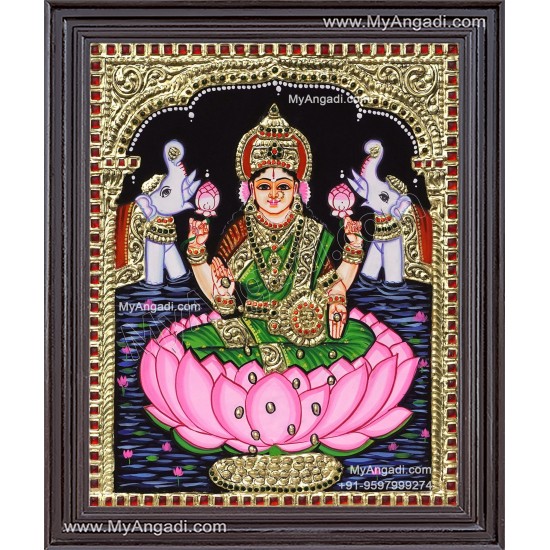 Gaja Lakshmi Tanjore Painting Gaja Lakshmi Tanjore Painting