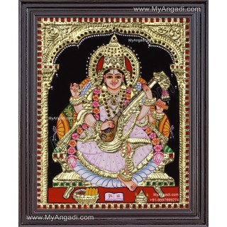 Saraswathi Tanjore Painting