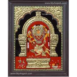 Kulavilakku Amman Tanjore Painting