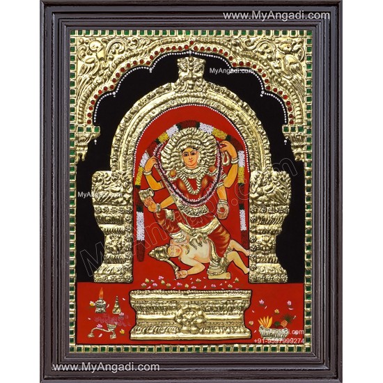 Kulavilakku Amman Tanjore Painting Kulavilakku Amman Tanjore Painting