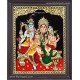 Shiva Family Tanjore Painting Shiva Family Tanjore Painting