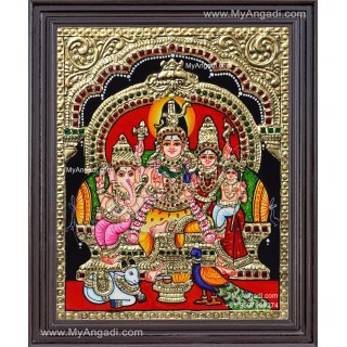 Shiva Family Tanjore Paintings