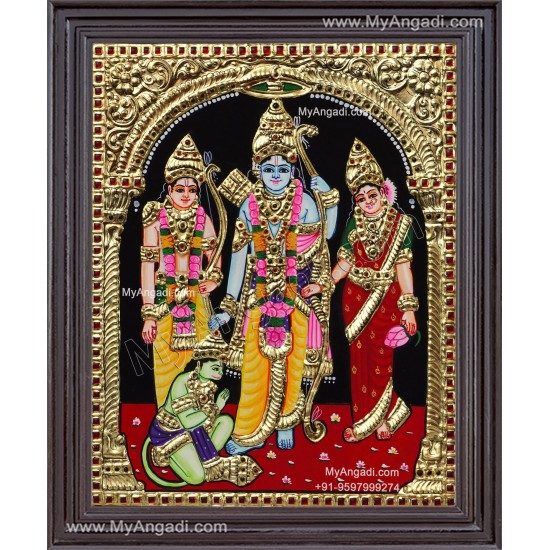 Ram Parivar Tanjore Painting Ram Parivar Tanjore Painting