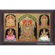 5 God Panel Tanjore Painting 5 God Panel Tanjore Painting