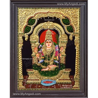 Kamatchi Amman Tanjore Painting