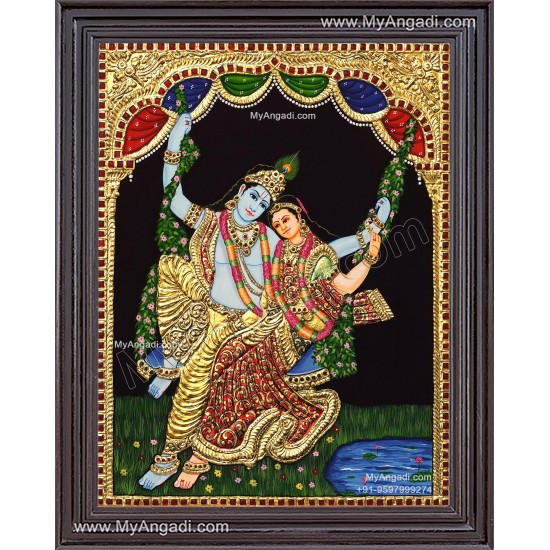 Radha Krishna Tanjore Painting