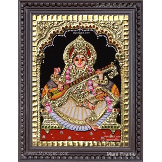 Saraswathi Tanjore Painting