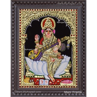 Saraswathi Tanjore Painting