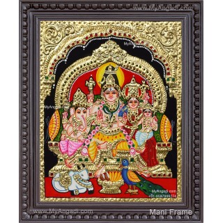 Shiva Family Tanjore Paintings