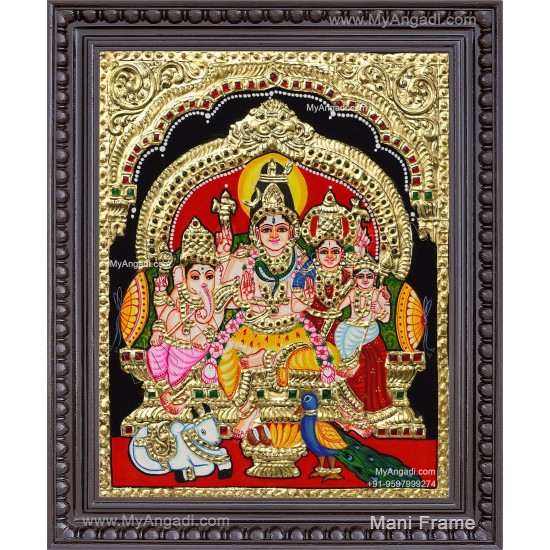 Shiva Family Tanjore Paintings