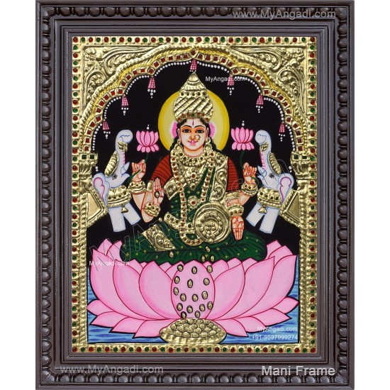 Gaja Lakshmi Tanjore Painting