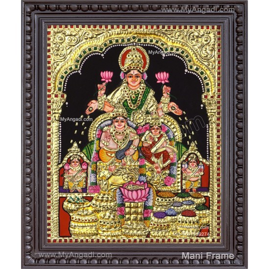 Kubera Lakshmi Tanjore Painting