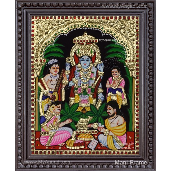 Sathyanarayana Tanjore Painting