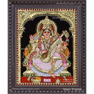 Saraswathi Tanjore Painting