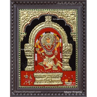 Kulavilakku Amman Tanjore Painting