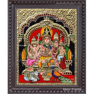 Shiva Family Tanjore Paintings