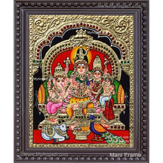 Shiva Family Tanjore Paintings