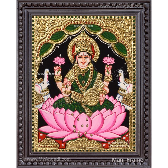 Gaja Lakshmi Tanjore Painting