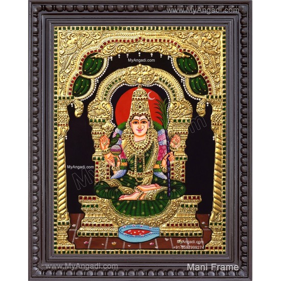 Kamatchi Amman Tanjore Painting