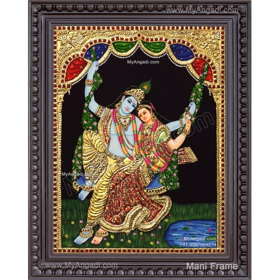 Radha Krishna Tanjore Painting